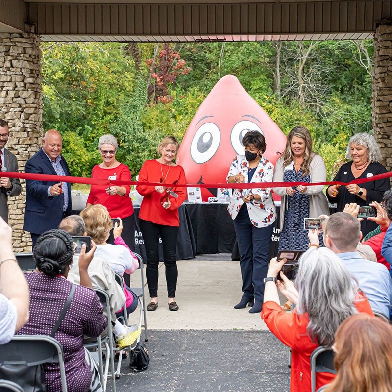 Ribbon cutting ceremony for grand opening of the Delaware location.