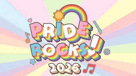 Pride Rocks! 2026 event banner.