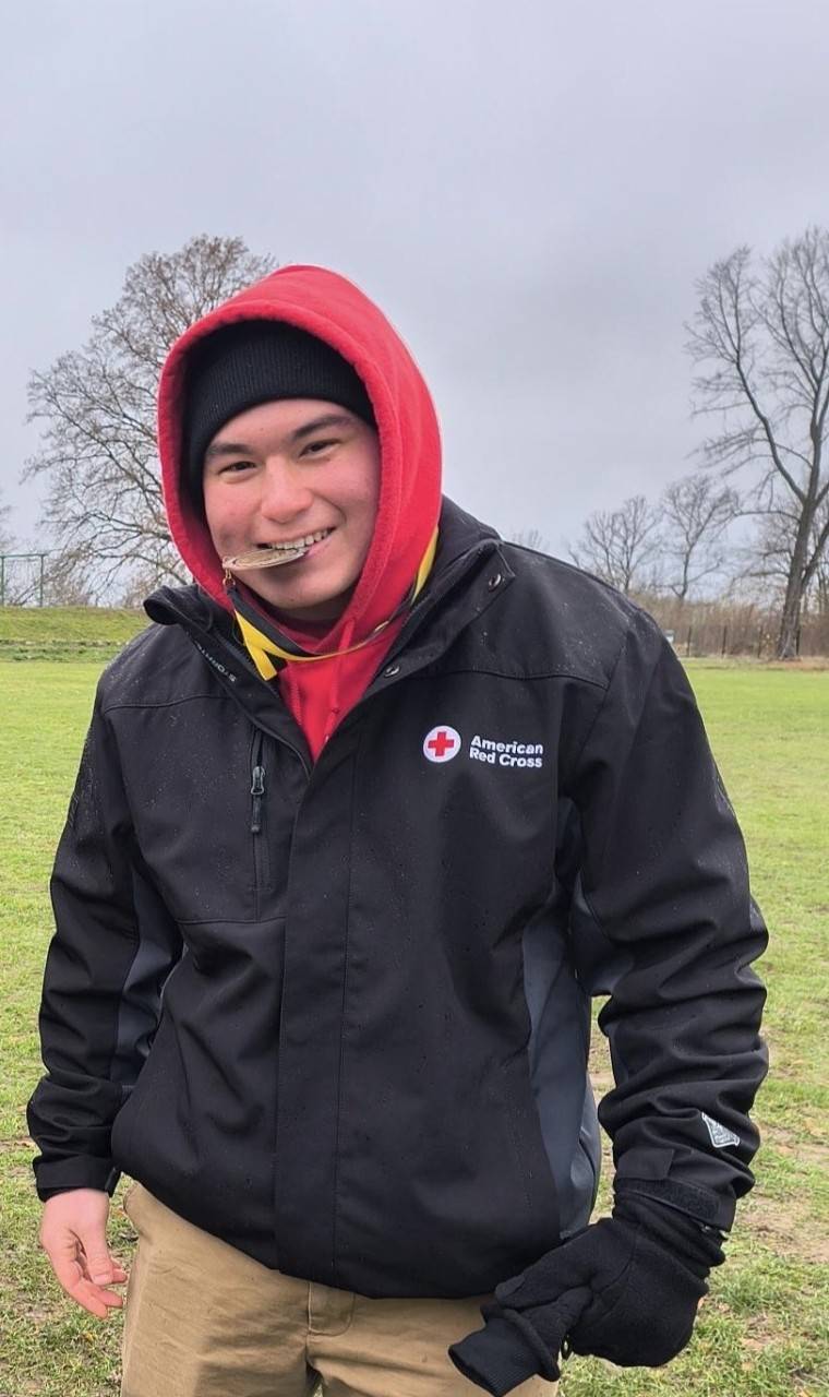 Andrew Yao after completing the 5k Turkey Trot for Thanksgiving.