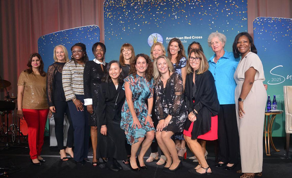 Red Cross of Georgia women at the summit’s Friday night dinner.