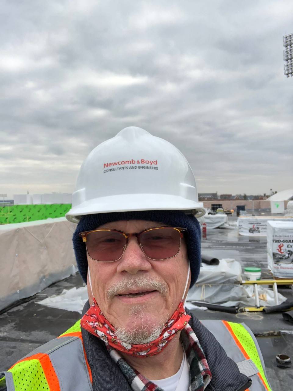 Connelly working as an engineer