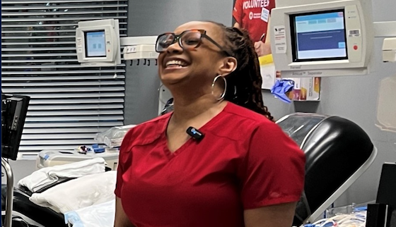 Cassandra Richardson, The American Red Cross of Georgia phlebotomist