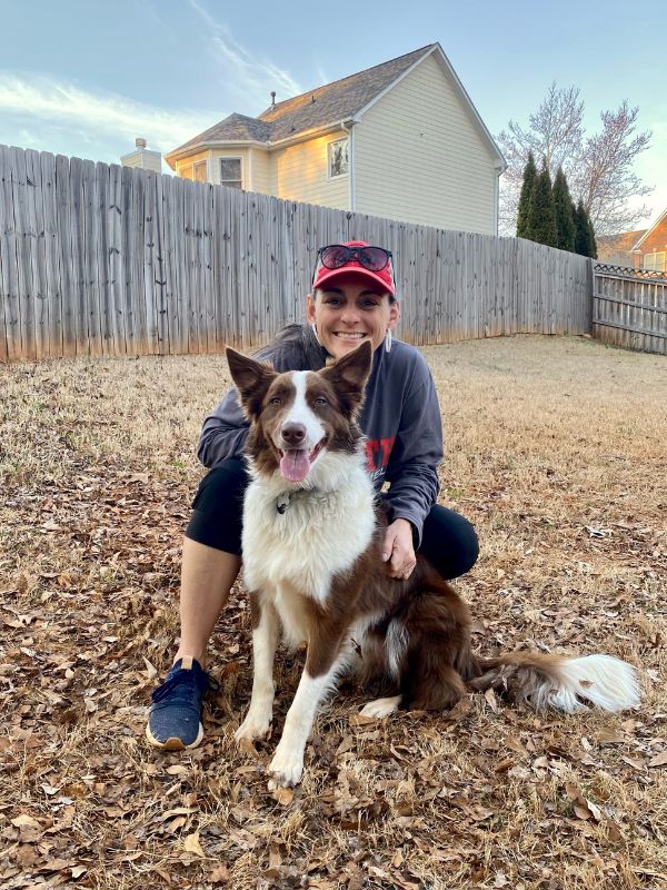 lisa glynn with her dog