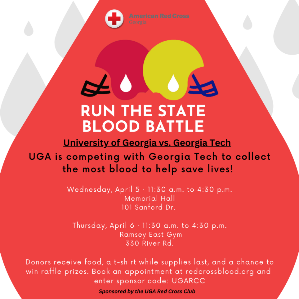 The University of and Tech are Competing in a ‘Run the State Blood Battle’ to