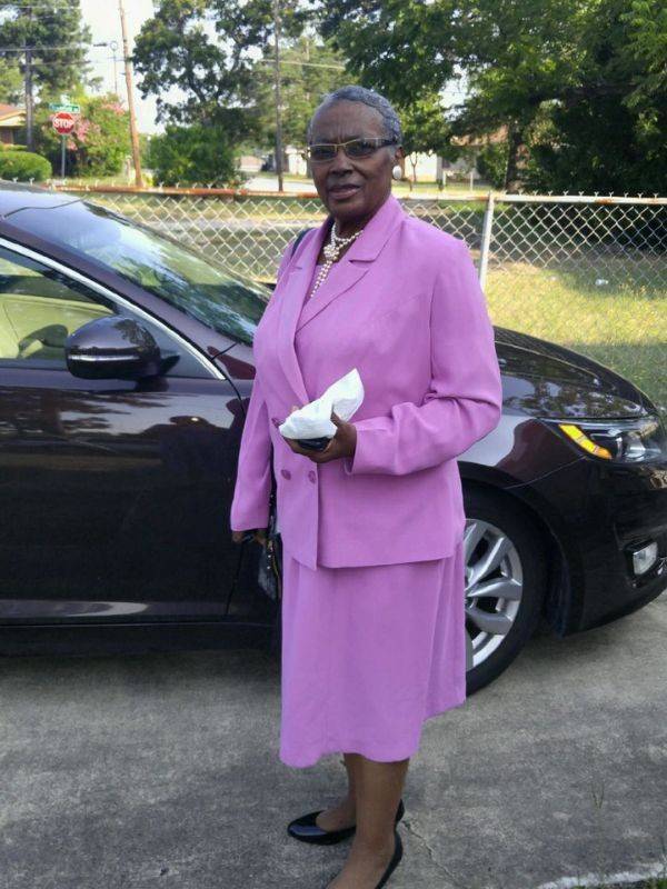 woman in pink dress