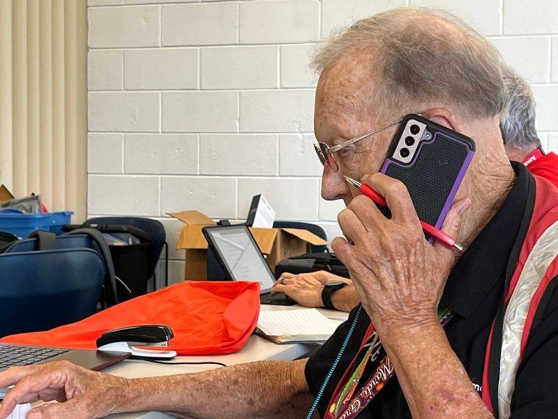 eubanks speaking on phone