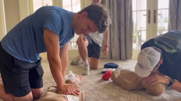 jake verlander in CPR training