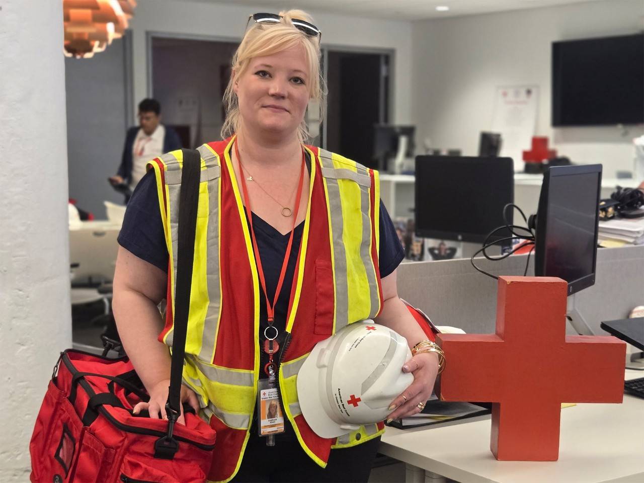 Disaster Action Team volunteer Alison Goldfrank