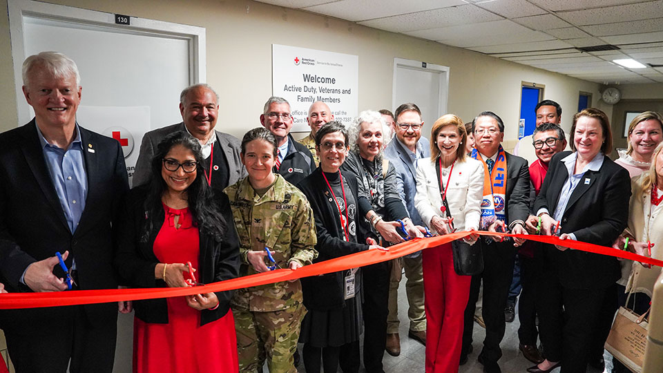 Fort Hamilton Office ribbon cutting.