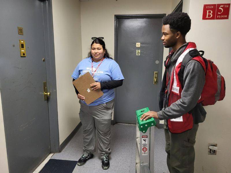 red crossers talking