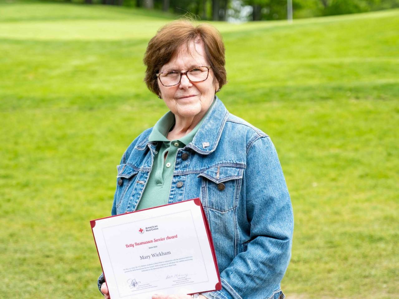 Mary Wickham received the Betty Rasmussen Service Above Self Award.