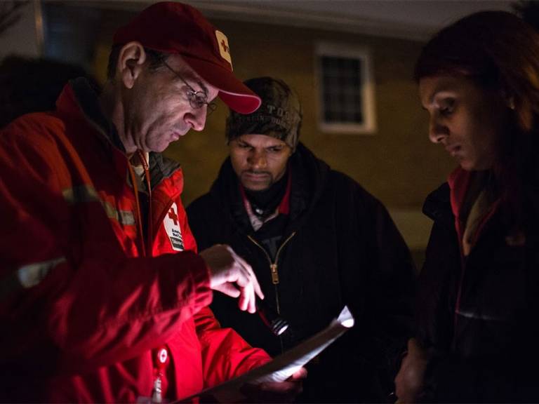 Richard Gallis explains the immediate assistance that the Red Cross can offer the family.