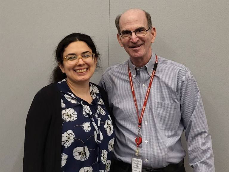 Catherine Esposito and Richard Gallis pose together.