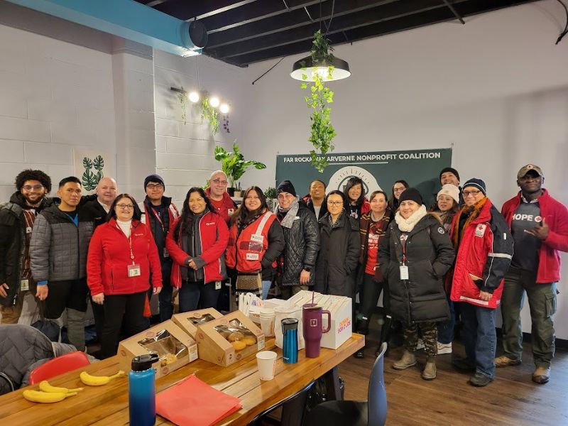 group of volunteers