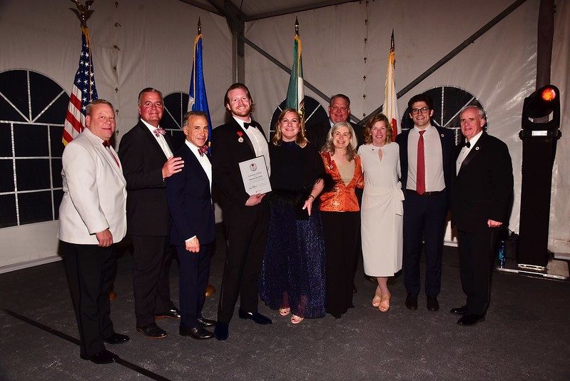 Group photo with award recipient Michael McCauley