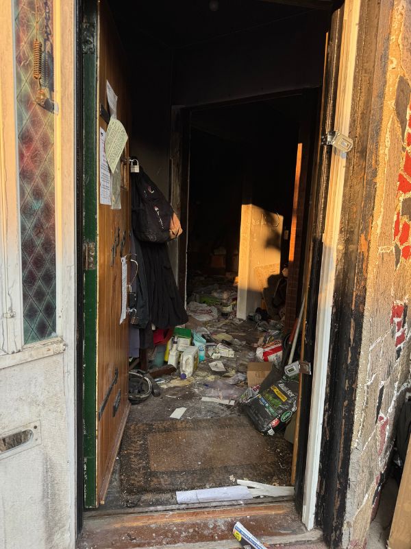 damage inside of home