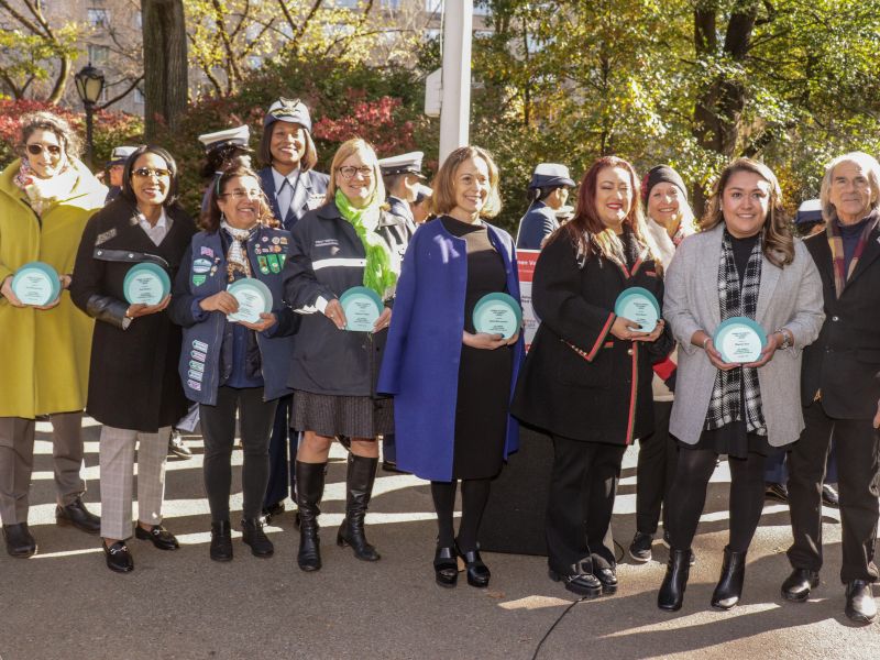 7 honorees holding awards