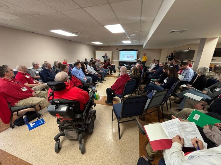 Volunteers training for disaster relief operations