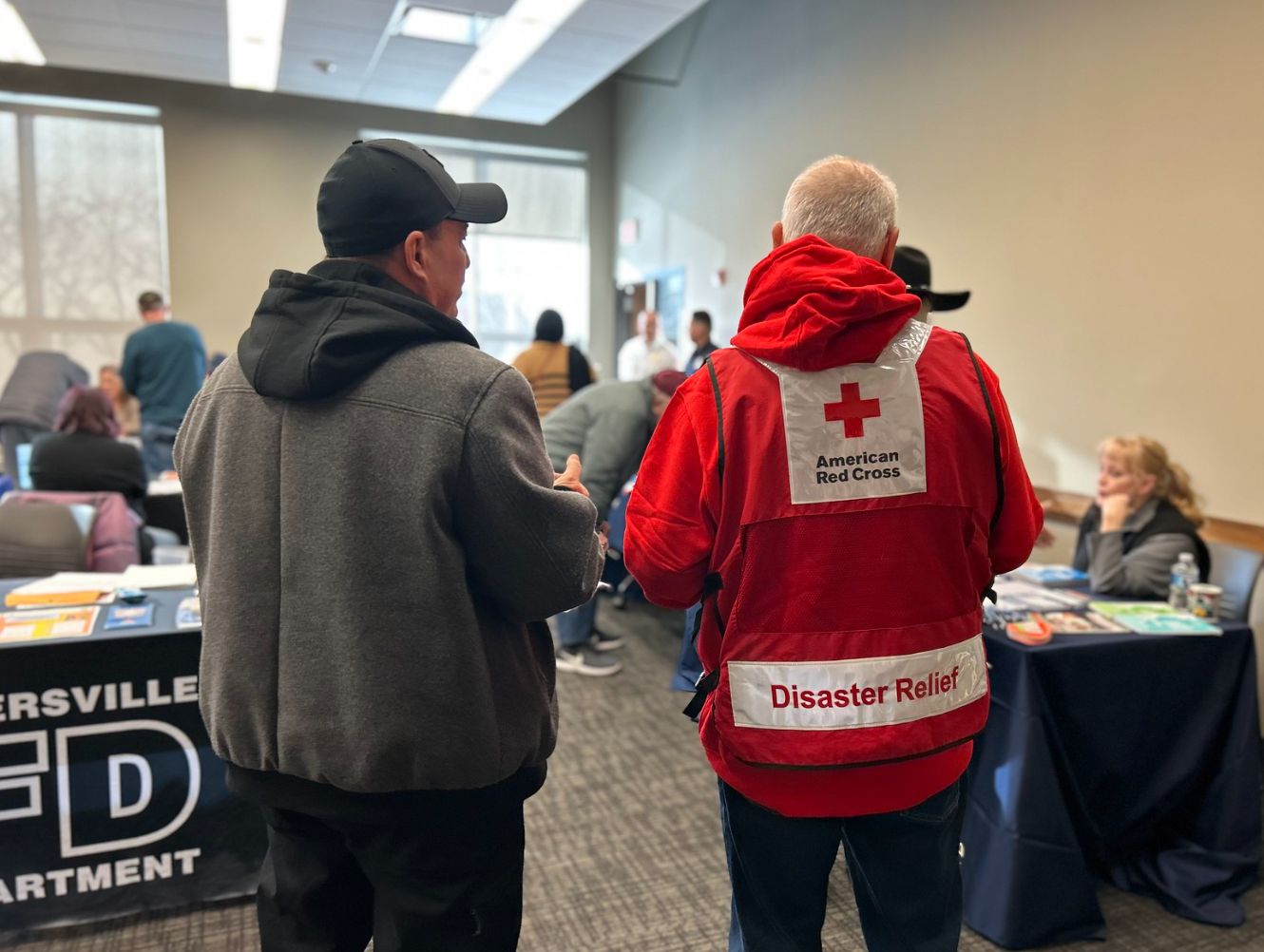 wilfredo speaking with red crosser