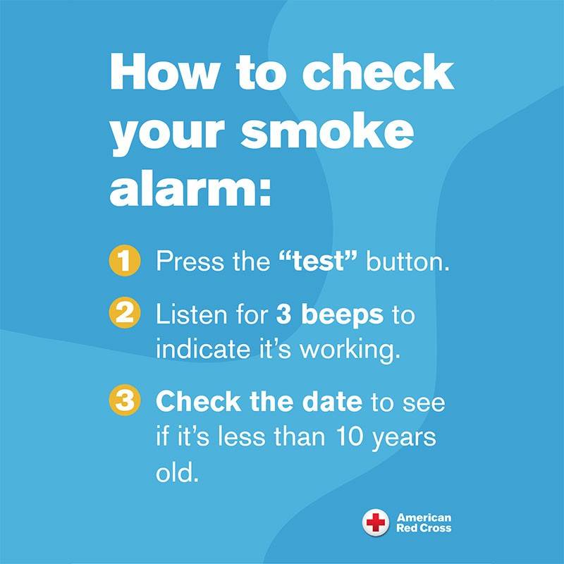 How to check smoke alarm instructions