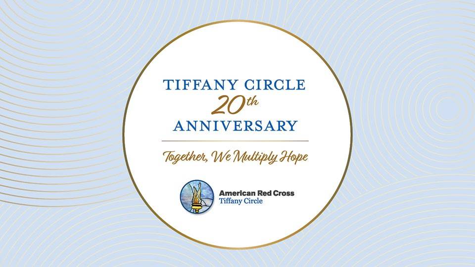 Tiffany Circle 20th anniversary event banner with the Tiffany Circle logo.