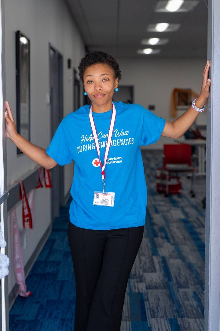 Ny'Jay Poston of the American Red Cross
