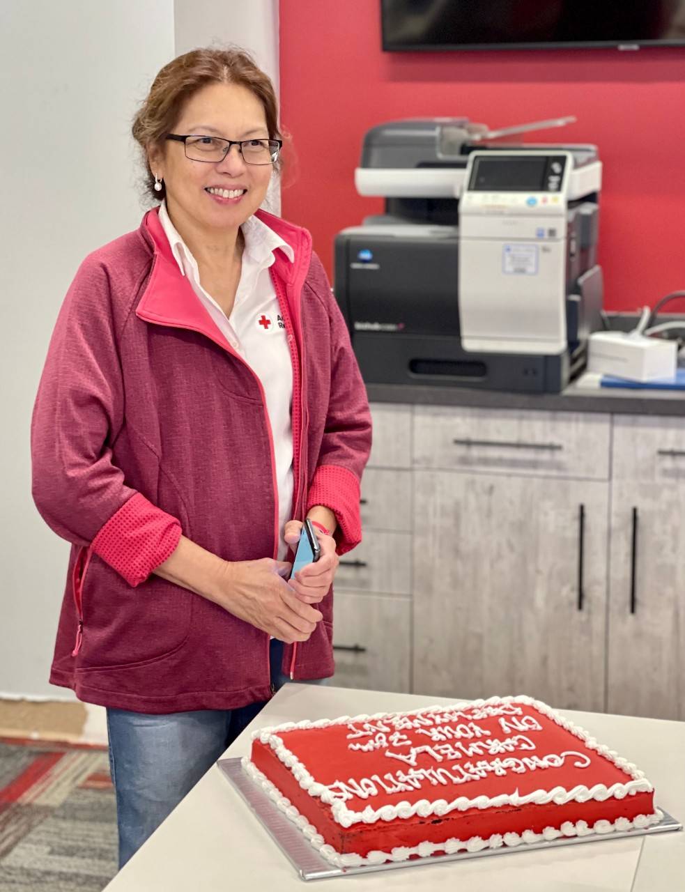 Carmela Burke celebrates 70th deployment