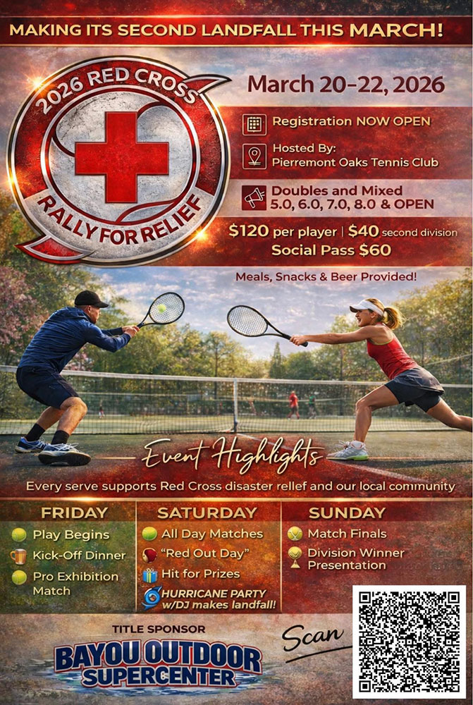 2026 Red Cross Rally for Relief event banner.
