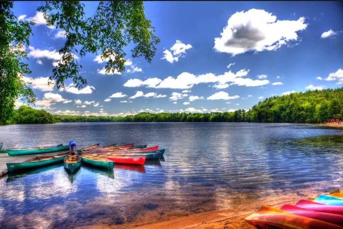 The shores of Cochituate Lake in Natick 