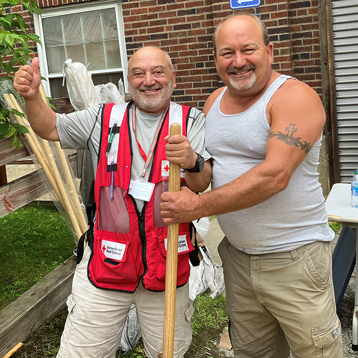 Two Individuals, Shovel