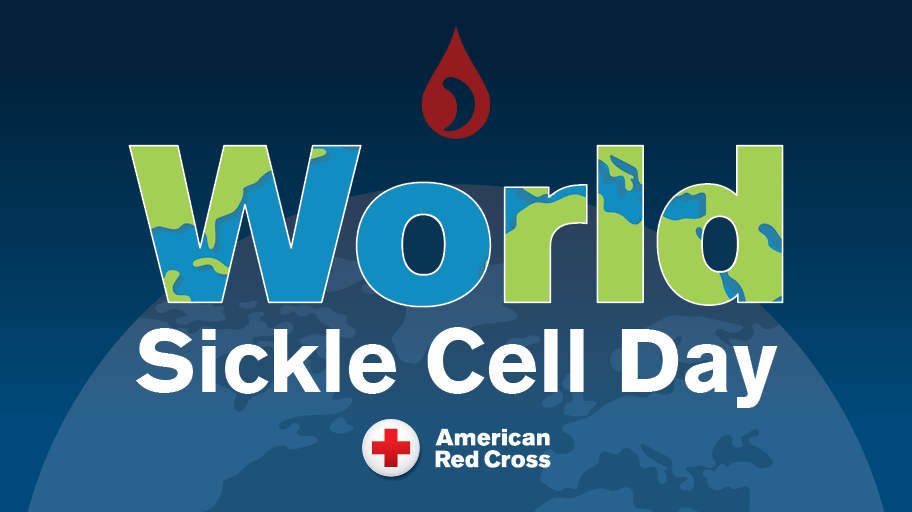 Graphic of World Sickle Day with Blood Drop