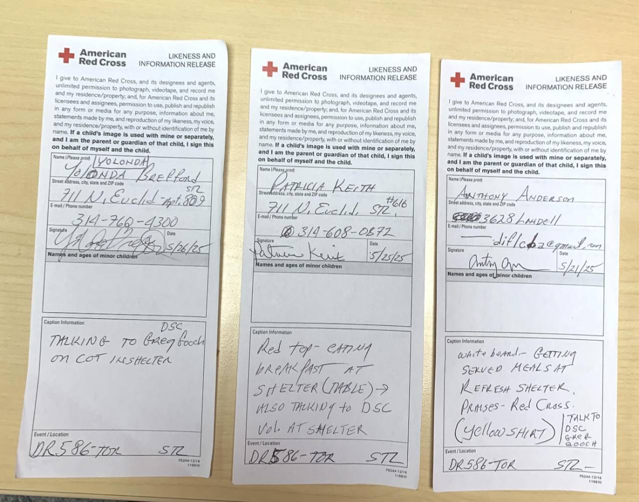 Picture of photo release forms