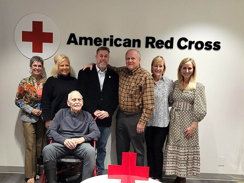 Group pic of Andrew and Tom’s families.