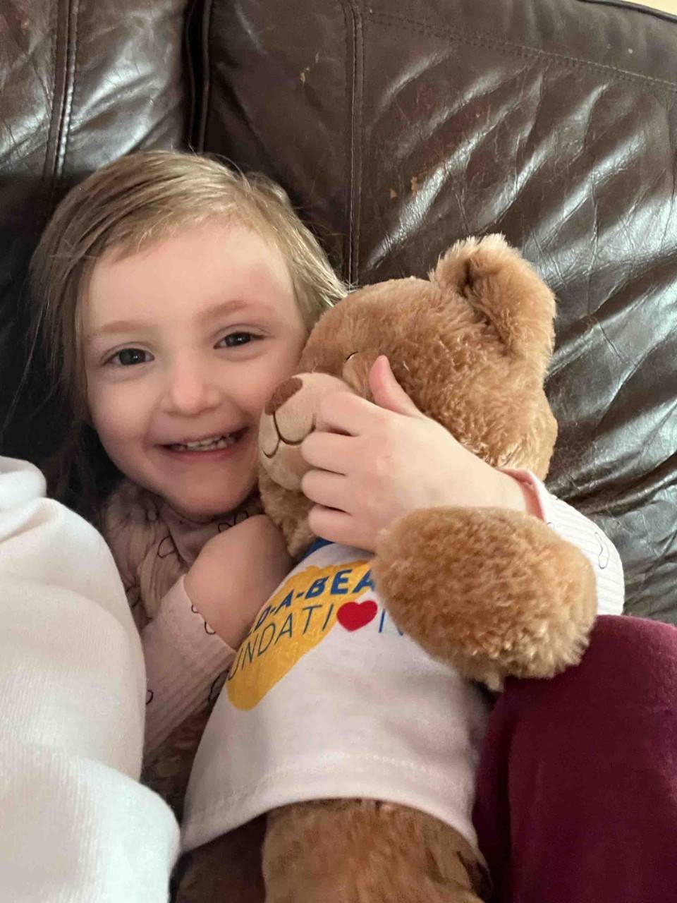 Waverly Johnstone and her bear