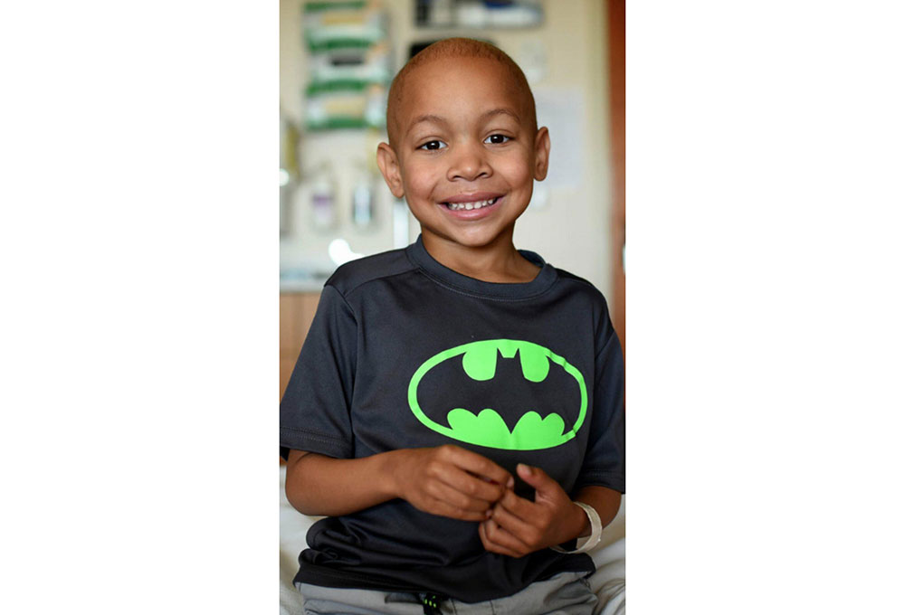 Trayson Harrell with a batman shirt.