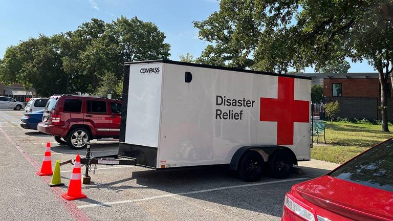 red cross disaster relief trailer