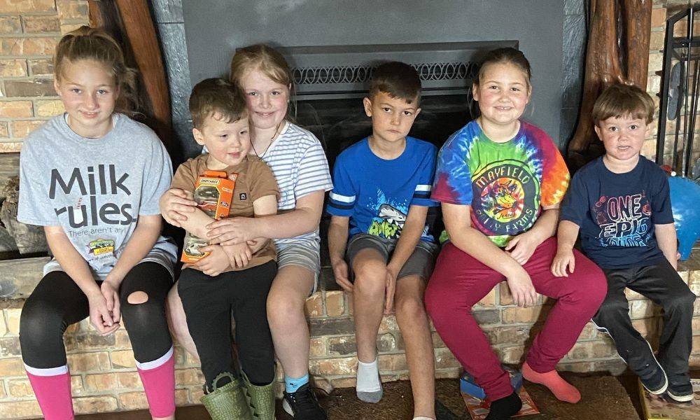 group of grandchildren