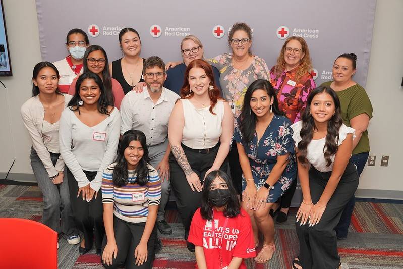 Group shot of Red Cross interns in the Northern California Coastal region.