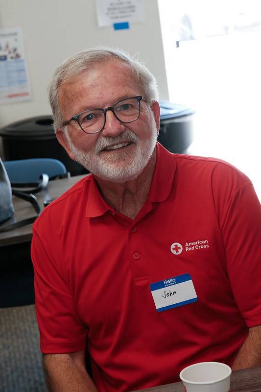 Photo of John Crepeau who is a Red Cross volunteer and Clara Barton Award winner.