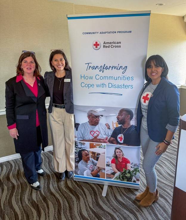 CAP members Gabriela (middle) and Lucy (right) with President and CEO of Meals on Wheels of the Salinas Valley, Inc., Regina M. Gage (left), at the Central Coast Chapter Tiffany Circle Luncheon.