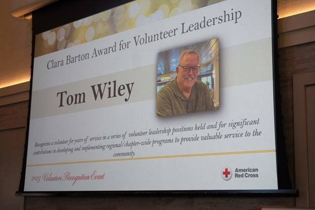 Tom Wiley’s award announcement