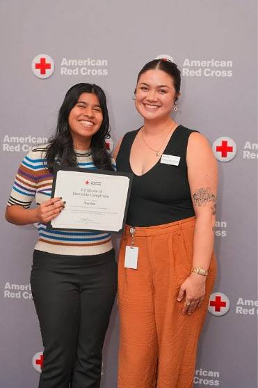 Red Cross intern Arya Sule.