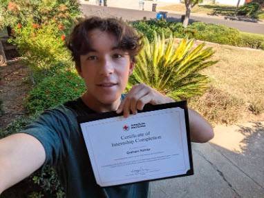 Red Cross intern Graham Kohler.