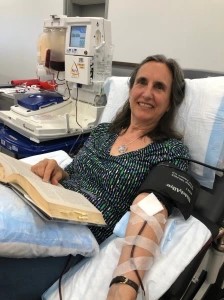 mary dorst donating blood