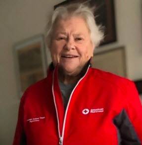 Red Cross volunteer Kay Tsenin.