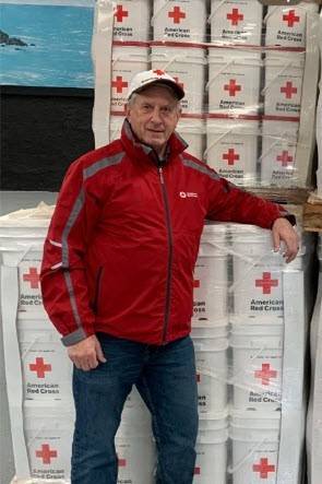 Red Cross volunteer John Williams.