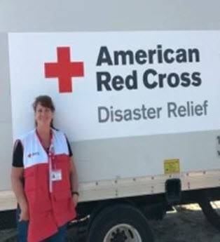 Red Cross volunteer Pam Chapell.