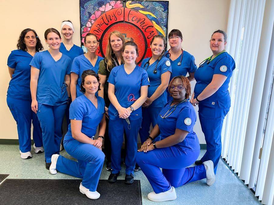 Vermont State University first-year Practical Nursing Group
