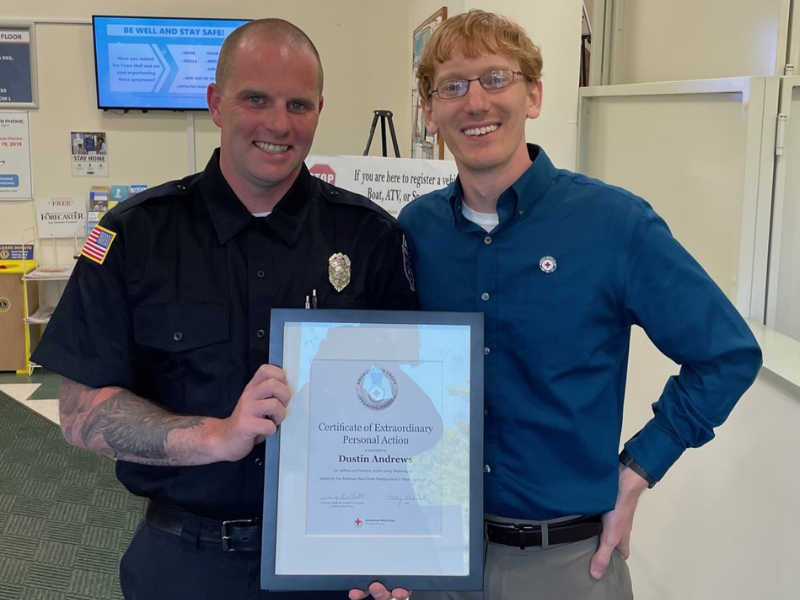 andrews with honor award