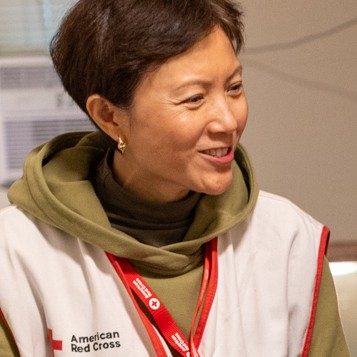 Red Cross volunteer